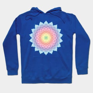 Rainbow Floral Mandala Hoodie